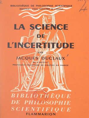 cover image of La science de l'incertitude